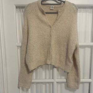 Urban Outfitters Cream Cardigan Sweater